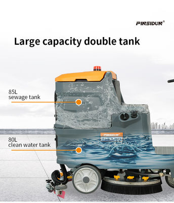 70L Autonomous Ride On Floor Scrubber Dryer For Industrial Cleaning