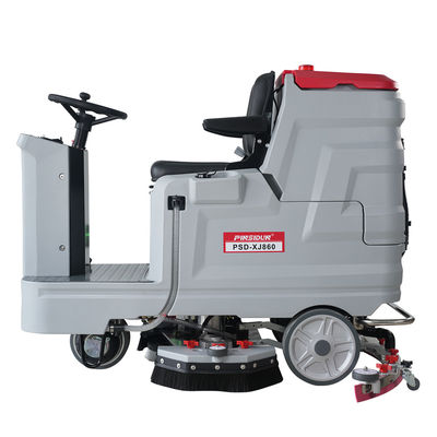 Commercial Cordless Battery Powered Ride On Floor Sweeper Riding Scrubber Machine