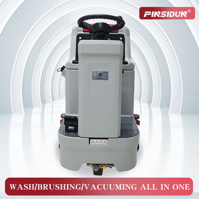 Custom Rideable Floor Scrubber Cleaner Machine For Wood Gym Floor Cleaning