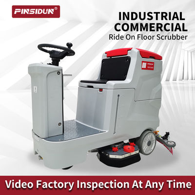 Custom Rideable Floor Scrubber Cleaner Machine For Wood Gym Floor Cleaning