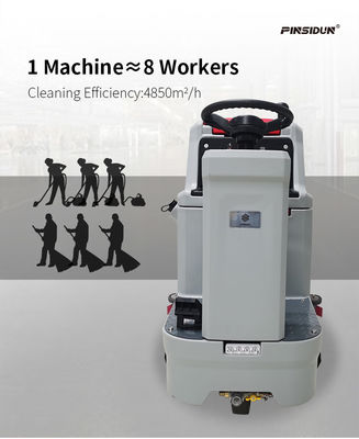 80L Sweeper Scrubber Floor Maintainer Machine For Factory