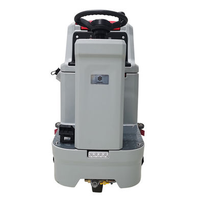 Red Cordless Electric Stand On Floor Sweeper Washing Machine Equipment