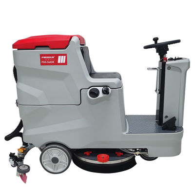 Red Double Brush OEM Floor Sweeper Scrubber Scrubbing Machine Equipment