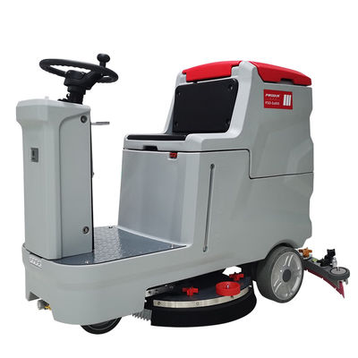 Industrial Commercial Ride On Floor Scrubber Battery Powered Cleaning Machine