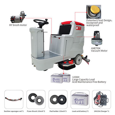 Good Quality Rideable Industrial Floor Cleaning Machine Autonomous Scrubber