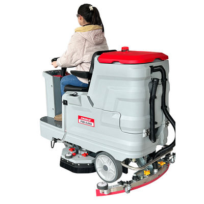 Commercial Cordless Battery Powered Ride On Floor Sweeper Riding Scrubber Machine