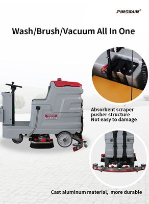 Supermarket Gym Ride On Floor Sweeper Scrubber For Domestic